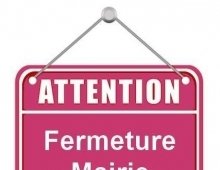 Fermeture exceptionnelle de la mairie