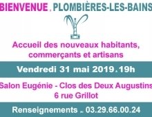 Bienvenue à Plombières-les-Bains : accueil des nouveaux habitants, commerçants, artisans, et nouvelle entreprises Bienvenue à Plombières-les-Bains : accueil des nouveaux habitants, commerçants, artisans, et nouvelle entreprises